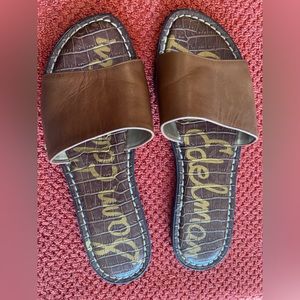 Sam Edelman Genesis Tan Slide Sandals